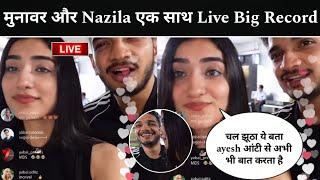 Munawar Faruqui & Nazila Bigg Boss After Instagram live  Talk Ayesh khan 