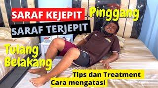 Saraf kejepit pinggang belakang saraf terjepit sakit menjalar panas sampai ke kaki kram kesemutan