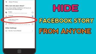 How to hide facebook story from anyone 2020How to hide story on facebookFacebook story hide 2020