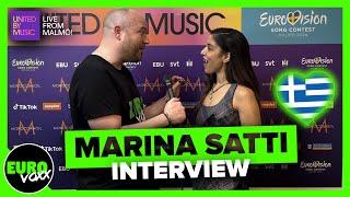  MARINA SATTI - ZARI INTERVIEW  GREECE EUROVISION 2024  Live from Malmö