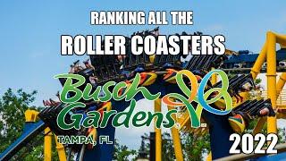 Ranking all the Roller Coasters at Busch Gardens Tampa 2022