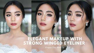 Elegant Makeup with Strong Winged Eyeliner ครูเปา TINY MAKE UP