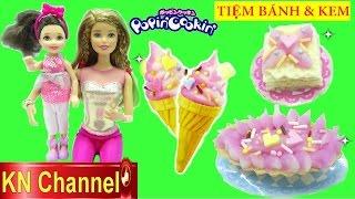 Đồ chơi POPIN COOKIN  KEM & BÁNH CAKE SHOP Búp bê Barbie GIA ĐÌNH LUCY tập 25 Kids toys