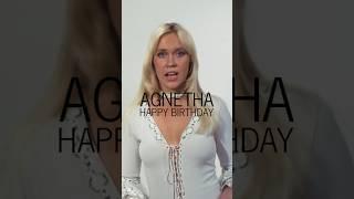 HAPPY BIRTHDAY AGNETHA #ABBA #shorts #Agnetha