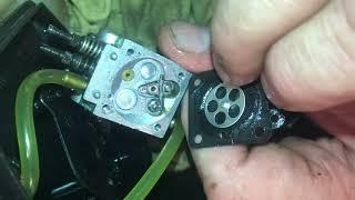 replace LEAKING “fuel metering diaphram” two cycle engine carburetor