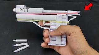 Powerful Paper Pistol Gun  That Shoots Paper Bullets So Far