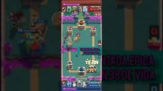 vídeo random de como remonte una partida de Clash Royale con solo 38 de vida  #shorts