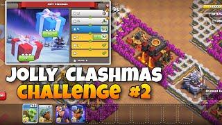 How to Easily 3 Star the Jolly Clashmas Challenge #2  Coc New Event Attack - Clash Of Clans