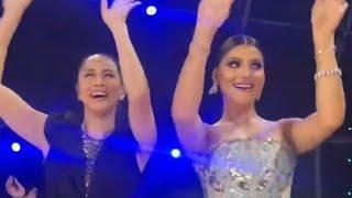 in Miss Universe Pageant MARIAN RIVERA & model Actress Urvashi Rautela DANCING