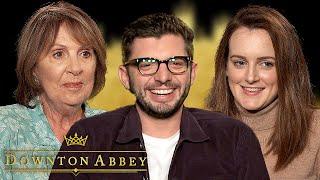 The Downton Abbey Cast Quiz Each Other Penelope Wilton Sophie McShera Michael Fox  Downton Abbey