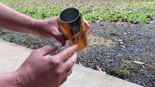 How to Remove the top off an Aluminium or Steel Can or Tin Softdrink Soda or Beer no tools needed