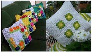 Good Looking Elegant Useful Stylish Crochet Hand knitting Cushion Covers Pillow Case Free patterns