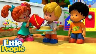 Fisher Price Little People  Help us make a Sandcake Pancake  New Episodes  Kids Movie