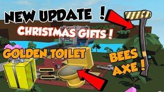 NEW GIFTS  I GOT RARE BEESAXE? Roblox Lumber Tycoon 2