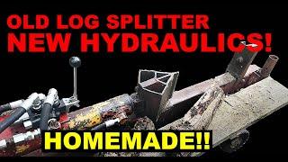 Fixing up an old homemade WOOD SPLITTER - New hydraulics