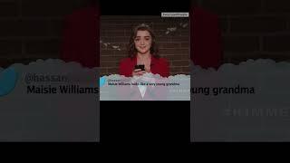 Maisie Williams Reads A Mean Tweet #shorts #meantweets