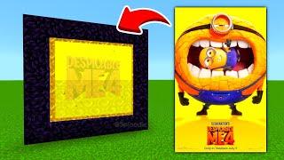 How To Make A Portal To The DESPICABLE ME 4 MINIONS Dimension in Minecraft PE