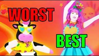 TOP WORST TO BEST WEEK 1 JUST DANCE 2025 PREVIEWS BY GROOVY BEAT