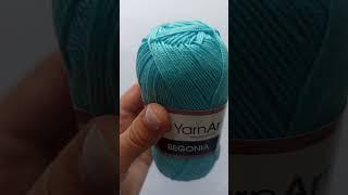 Подробный обзор пряжи YarnArt Begonia №5353 Светлая-бирюза