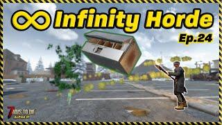 Infinity Horde Ep.24 - FLYING Fridges 7 Days to Die