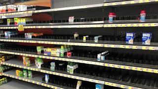 Empty Shelves at Walmart