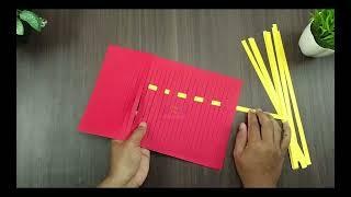 How to Make Simple Woven Paper Central Diamond Pattern