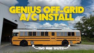 We install 2 mini splits in our Bus Conversion