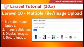 Laravel 10 Multiple Image Upload with Example  Complete CRUD Multiple File Upload Tutorial Laravel