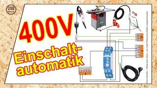 400V Einschaltautomatik für Absauganlage mit Drehschalter und Nachlauf - super einfach