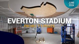 NEW HOME DRESSING ROOM TAKES SHAPE  Latest Everton Stadium footage