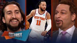 Knicks beat Pacers in Game 1 Is Jalen Brunson a superstar?  NBA  FIRST THINGS FIRST