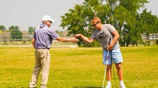 Blind Golfer Takes On Golf Course