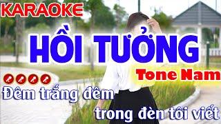 Hồi Tưởng Karaoke Nhạc Sống Tone Nam  C#m  - Tình Trần Organ