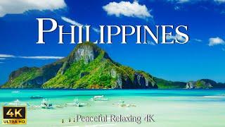 FLYING OVER PHILIPPINES 4K UHD - Relaxing Music Along With Beautiful Nature Videos - 4K Video HD