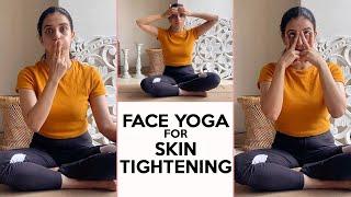 Face Yoga for Skin Tightening  5 Exercises For Anti Ageing  Yoga With Mansi  Fit Tak