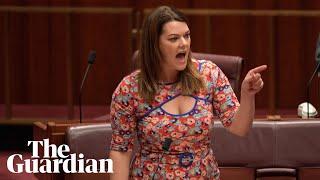 ‘You’re not fit to call yourselves men’ Sarah Hanson-Young tells senators