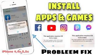 How to Install Apps on old iPhone 44s55c  Fix This Application Requires IOS 12 or later