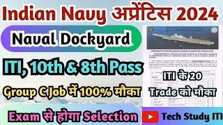 NAVY Naval Dockyard Apprentice 2024 NAVY ITI 10th 8th Pass Apprentice Form 2024 Naval Dockyard