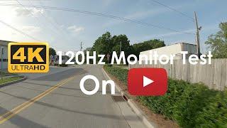 4k 120Hzfps Video Test ️2x Speed for 120fps 120Hz Smartphone Compatible Ride Through Town Area