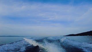 4K Ride a Small Boat From Teshima to Takamatsu in the Setouchi Seto Inland Sea  Seascape