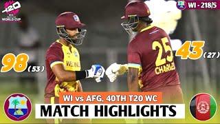 ICC T20 World Cup 2024  West Indies vs Afghanistan  Full Highlights 2024  WI VS AFG Highlights