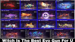 Which Is The Best Evo Gun For U?  Free Fire Best Evo Gun Konsi Hai  Best Evo Gun Konsi Hai