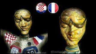 Croatia vs. France - inspired makeup  World Cup 2018 Finals