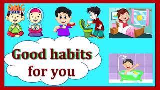Begginers English words - Learn Good Habits and Healthy habits.