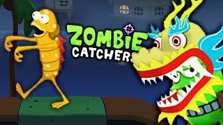 ПУГАЮ ЗОМБАРЕЙ и ОХОЧУСЬ на НОВОГО ЗОМБИ ТОЛСТЯКА в ЛАГУНЕ Игра Zombie Catchers