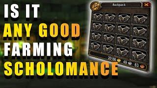 INSANE GOLD FARM IN SCHOLOMANCE  WOTLK PRE PATCH GOLD FARM  World of Warcraft