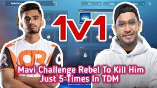 Mavi VS Rebel  Funniest Ever 1V1 TDM In BGMI