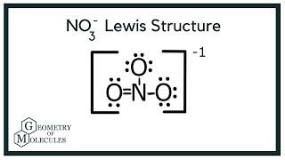 NO3- Lewis Structure Draw Lewis Dot Structure of Nitrate Ion