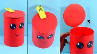 How to Make Trash Bin From Plastic Bottle  DIY Handmade Trash Bin  Paper Trash Bin Idea