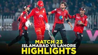 PSL 9  Full Highlights  Islamabad United vs Lahore Qalandars  Match 23  M2A1A